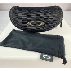 Oakley Sunglasses Case Half Jacket Soft Vault Zipper Nylon Empty Clamshell‎